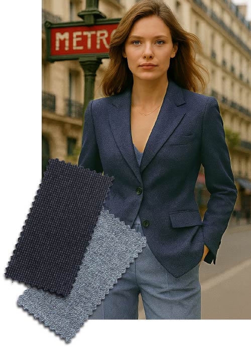 Designerwolle mit Model