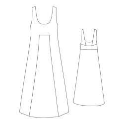 02-623 Leinenkleid, Fertigschnitt / Schnittbogen, Leinenklei...