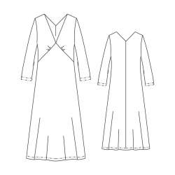06-560 feminines Jerseykleid, Fertigschnitt / Schnittbogen, ...