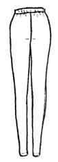 1H2-93 Hose, Mein Design 1-Schnitt, Fertigschnitt f�r eine L...