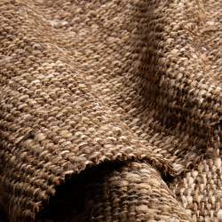 Abaida, Leinwandgewebe Stoff, beige-braun, Seide, Abaida ist...