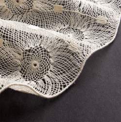 Adeline, Spitze / Lochspitze Stoff, natur-creme, Baumwolle, ...
