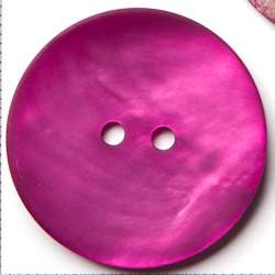 Agoya fuchsia 28 mm, Perlmutt-Knopf, Agoya gef�rbt und besch...