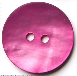 Agoya pink 18 mm, Perlmutt-Knopf, Agoya gef�rbt und beschich...