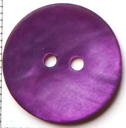 Agoya violett 18 mm, Perlmutt-Knopf, Agoya gef�rbt und besch...
