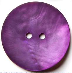 Agoya violett 28 mm, Perlmutt-Knopf, Agoya gef�rbt und besch...