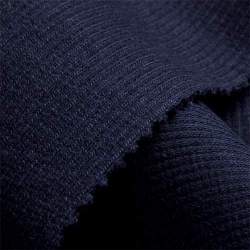 B�ndchen dunkelblau, Rippen-Jersey / B�ndchen Stoff, Baumwol...