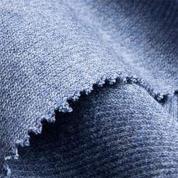 B�ndchen jeans, Rippen-Jersey / B�ndchen Stoff, jeansblau, B...
