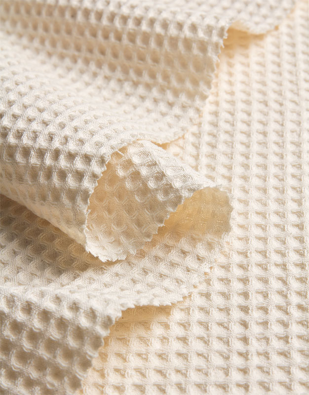 Waffle Fabric Waffelpique Meterware Waffelpique Meterware Gewebte