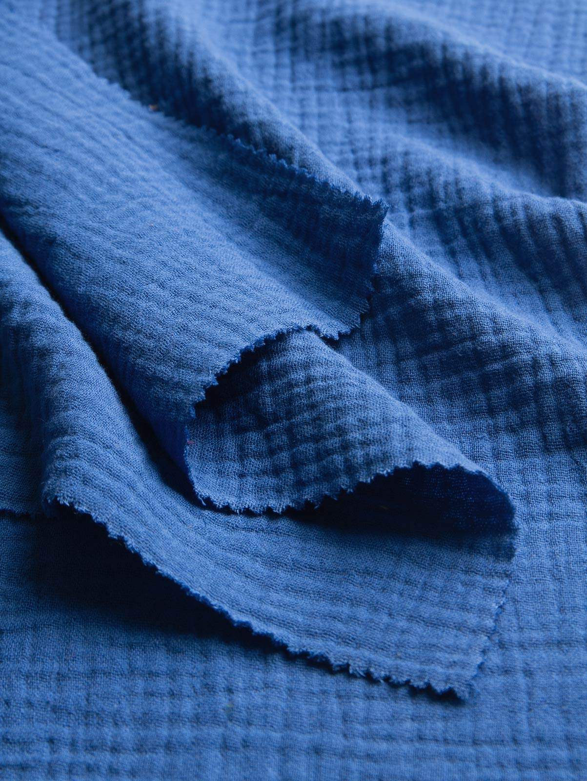 Bio-Double-Gauze kornblume, Gaze Mull Stoff,