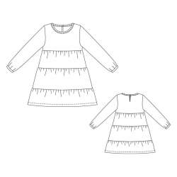 BS-27 Tunika und Leggin, Fertigschnitt / Schnittbogen, Jerse...