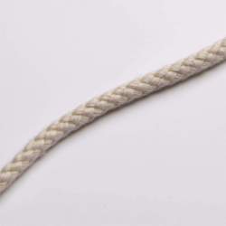 BW-Kordel hellbeige 5 mm, Schnur, creme-wei�, Baumwolle, Dek...