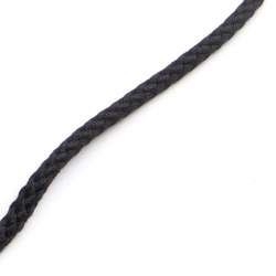 BW-Kordel schwarz 5 mm, Schnur, Baumwolle, Dekorative Baumwo...