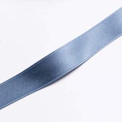 BW-Satinband 1,6 cm antikblau, taubenblau, Baumwolle, Fein g...