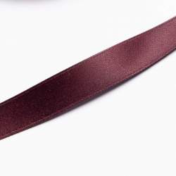 BW-Satinband 1,6 cm aubergine, Baumwolle, Fein gewebtes Sati...
