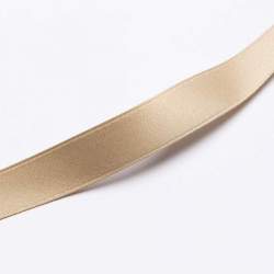 BW-Satinband 1,6 cm beige, Baumwolle, Fein gewebtes Satinban...