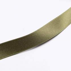 BW-Satinband 1,6 cm hell-oliv, oliv-gr�n, Baumwolle, Fein ge...