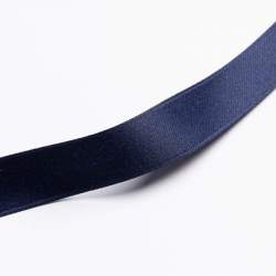 BW-Satinband 1,6 cm marineblau, Baumwolle, Fein gewebtes Sat...