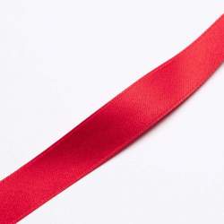 BW-Satinband 1,6 cm rot, Baumwolle, Fein gewebtes Satinband ...
