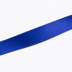 BW-Satinband 1,6 cm royalblau, Baumwolle, Fein gewebtes Sati...