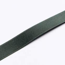 BW-Satinband 1,6 cm tanne, tannengr�n, Baumwolle, Fein geweb...
