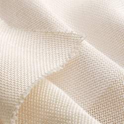 BW-Zwirntuch roh, Leinwandgewebe Stoff, natur-creme, Baumwol...