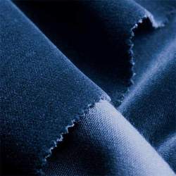 Baumwollsamt pfauenblau, royalblau, Baumwolle, hochwertiger ...