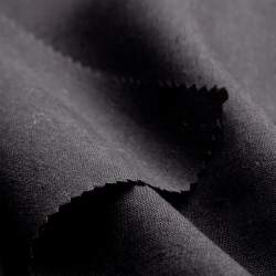 Bellina pitch black, Leinwandgewebe Stoff, schwarz, Leinen, ...