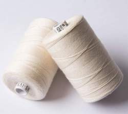 Bio-BW-Garn 114/1000, N�hgarn aus Bio-Baumwolle, naturwei�, ...