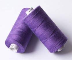 Bio-BW-Garn 39/500, N�hgarn aus Bio-Baumwolle, lila, Baumwol...