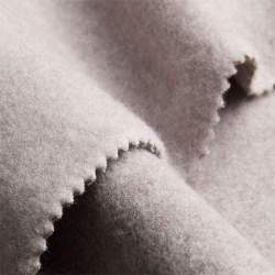 Bio-Bw-Fleece beige, Baumwolle, kuschelweicher, dehnbarer Fl...