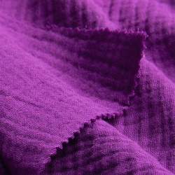 Bio-Double-Gauze purpur, Gaze / Mull Stoff, Baumwolle, Doppe...