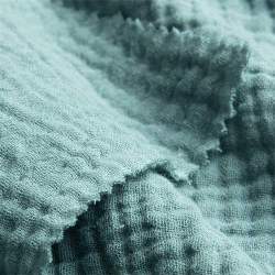 Bio-Double-Gauze seegr�n, Restst�ck 300 cm, Reste, blaugr�n,...