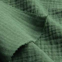 Bio-Double-Gauze tanne, Gaze / Mull Stoff, tannengr�n, Baumw...