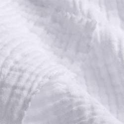 Bio-Double-Gauze wei�, Gaze / Mull Stoff, Baumwolle, Doppell...