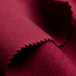 Bio-Feinsweat F04 dunkelrot, Sweatshirt Stoff, Baumwolle, El...