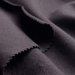 Bio-Feinsweat F22 schwarz, Sweatshirt Stoff, Baumwolle, Elas...