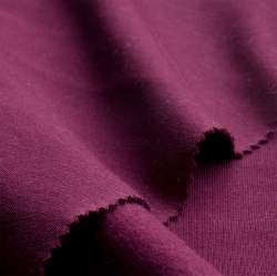 Bio-Feinsweat bordeaux, Sweatshirt Stoff, dunkelrot, Baumwol...