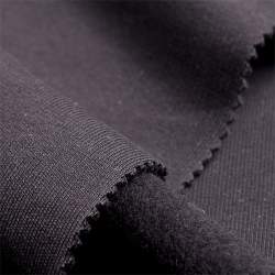 Bio-Feinsweat schwarz, Sweatshirt Stoff, Baumwolle, Sweatshi...