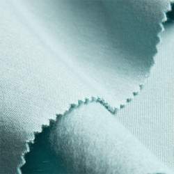Bio-Feinsweat taubenblau, Sweatshirt Stoff, hellblau, Baumwo...