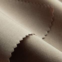 Bio-Feintuch eiskaffee, Popeline Stoff, beige-braun, Baumwol...