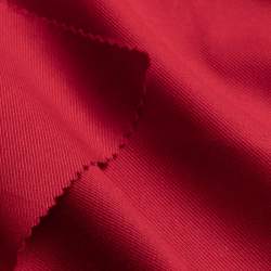 Bio-Gabardine rot, Baumwolle, Klassischer Gabardine aus rein...
