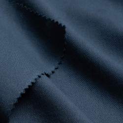 Bio-Gabardine saphirblau, dunkelblau, Baumwolle, Klassischer...
