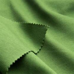 Bio-Interlock gr�n, Interlock-Jersey Stoff, Baumwolle, feine...
