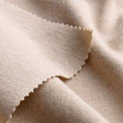 Bio-Interlock naturbraun, Interlock-Jersey Stoff, natur-brau...