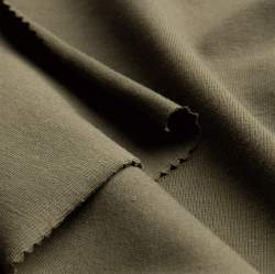 Bio-Jersey F11 schlammgr�n, Single-Jersey Stoff, Baumwolle, ...