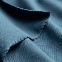 Bio-Jersey F13 jeans, Single-Jersey Stoff, jeansblau, Baumwo...