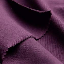 Bio-Jersey F17 aubergine, Single-Jersey Stoff, Baumwolle, El...