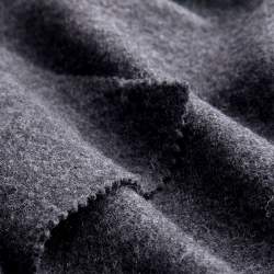 Bio-Merino-Feinwalk anthrazit, Walkstoffe / Wollwalk Stoff, ...