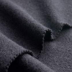 Bio-Merino-Feinwalk schwarz, Walkstoffe / Wollwalk Stoff, Sc...